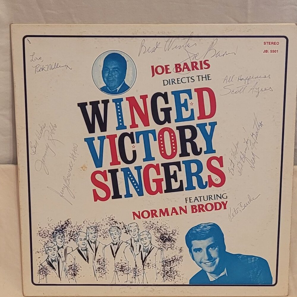 3 Autographed The Winged Victory SIngers Directed By Joe Baris